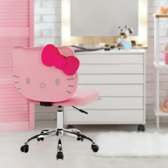 Hello Kitty® Kawaii Swivel Vanity Chair - Picture 4 of 9